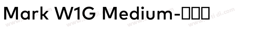 Mark W1G Medium字体转换